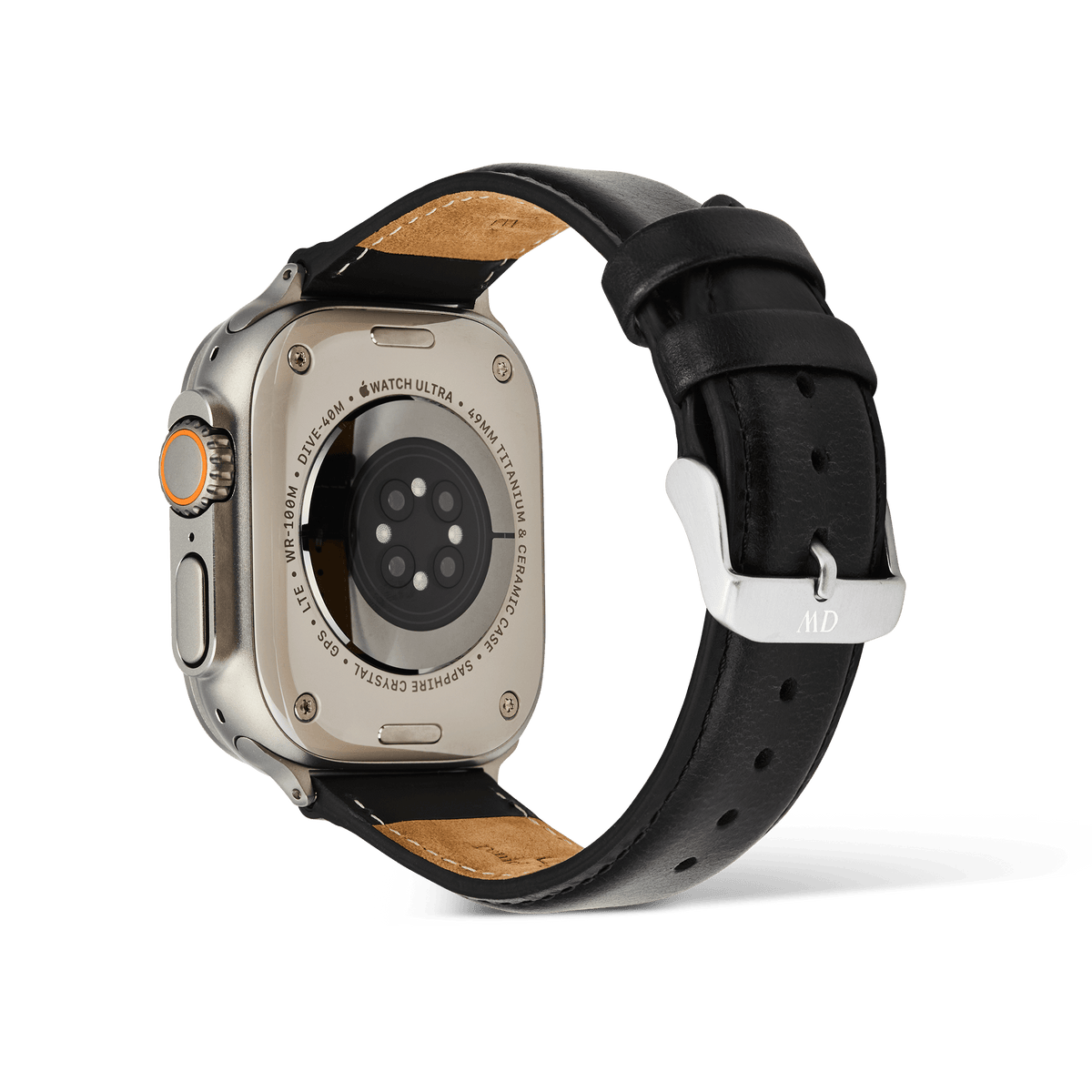 Smartwatch Leather Strap Sheffield Silver