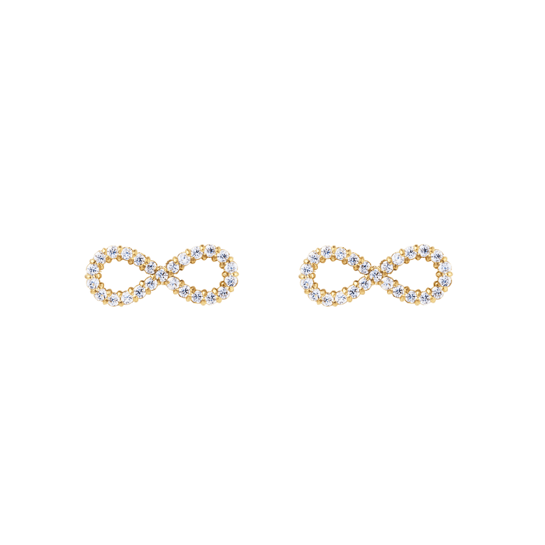 Mirelle Infinity Earrings Gold