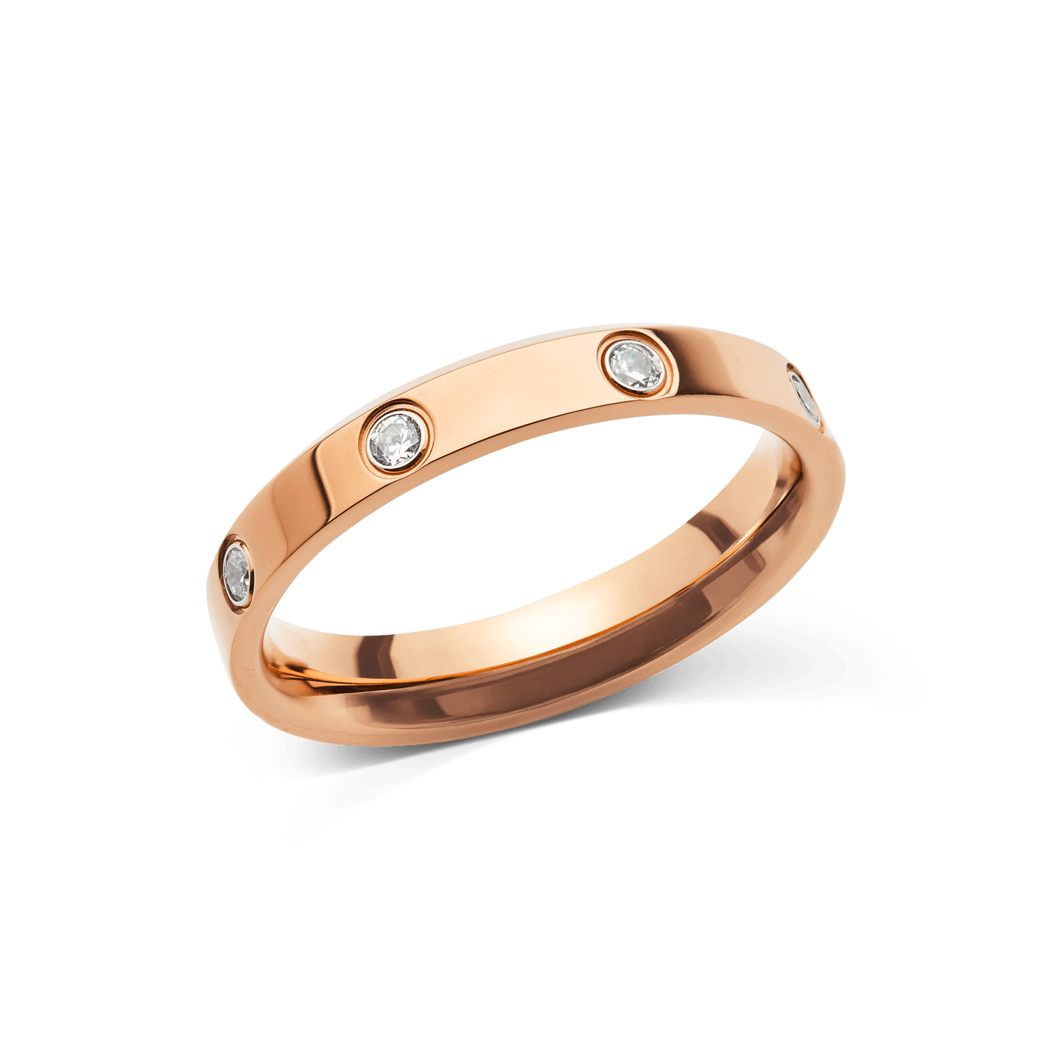 Classic Lumine Ring Rose Gold  4mm