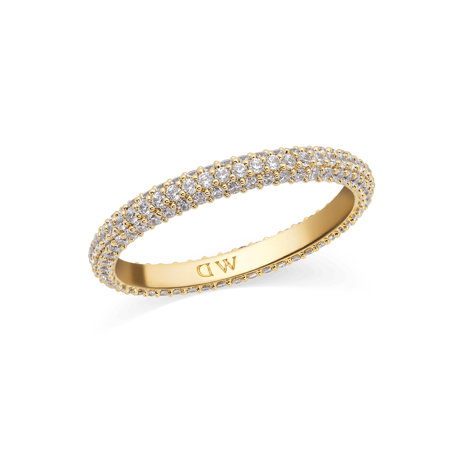 Pavé Ring Gold 3 mm