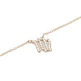 Crystal Zodiac Chain Necklace Gold