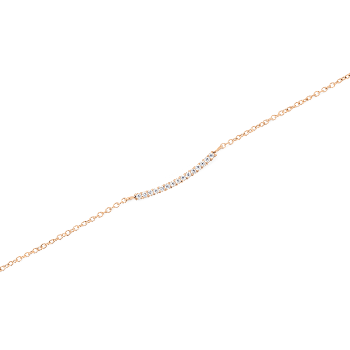 Mirelle Eternity Necklace Rose Gold