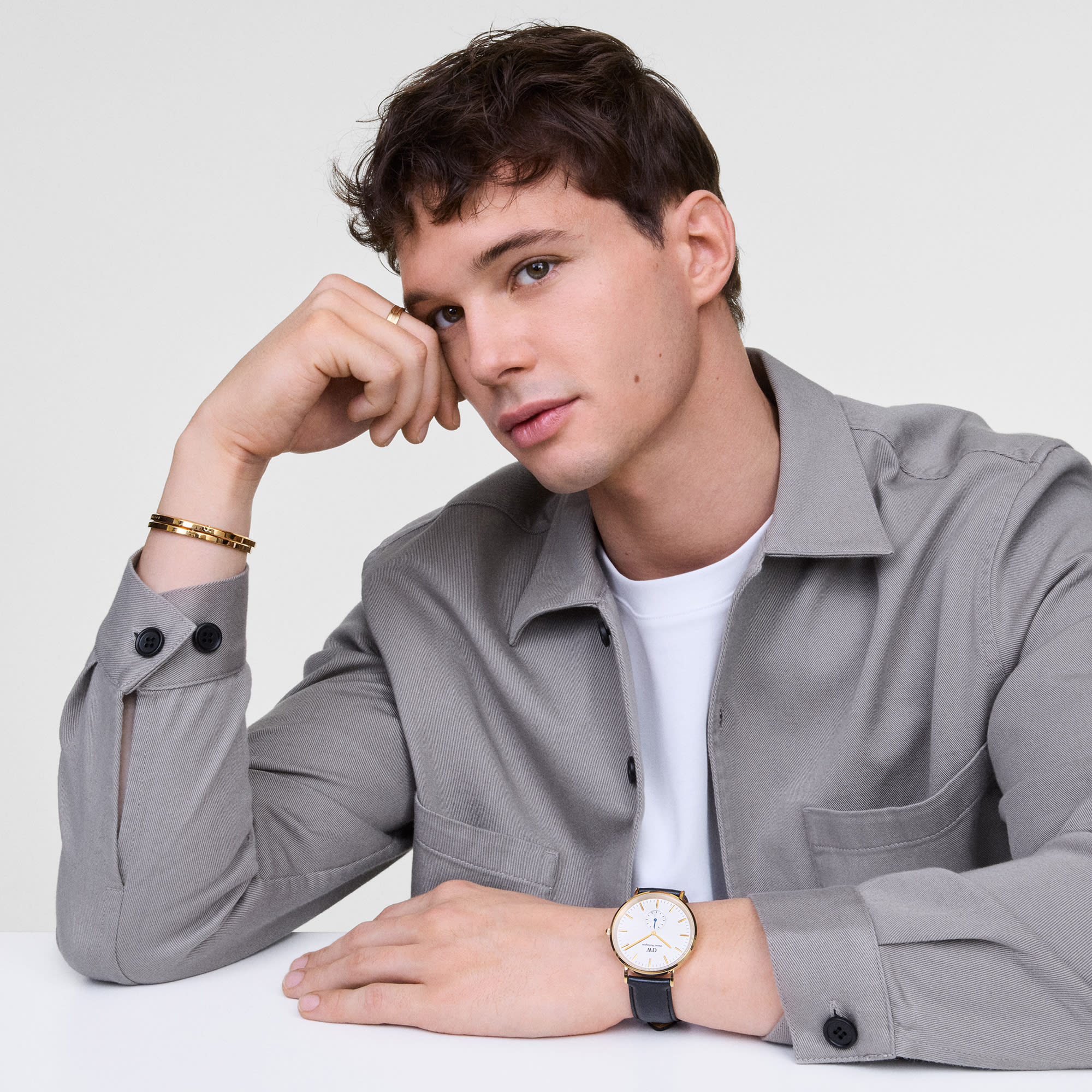 Gold watches Leather Strap | DW