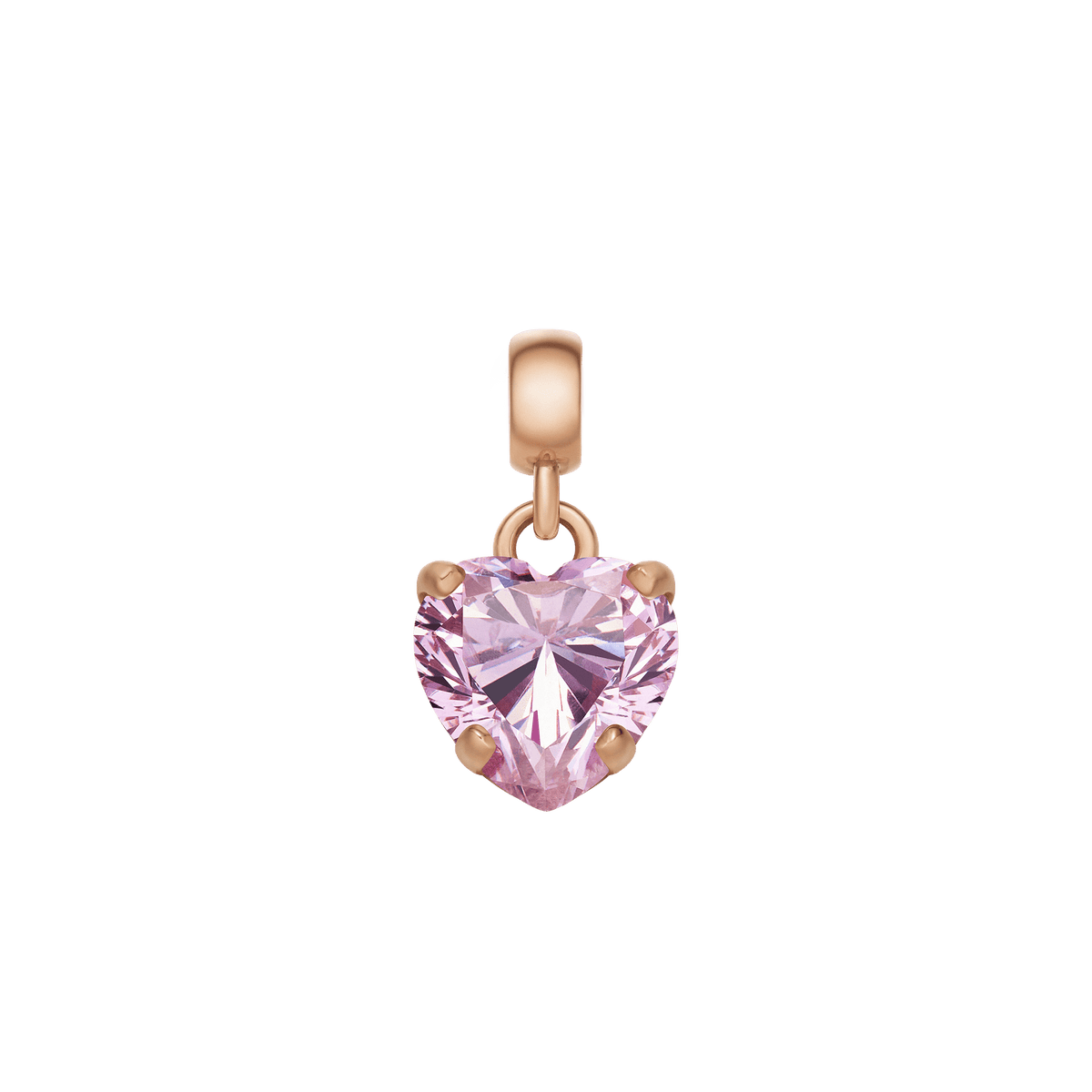 Daniel Wellington DW Charm Heart Crystal One Size Rose Gold Pink