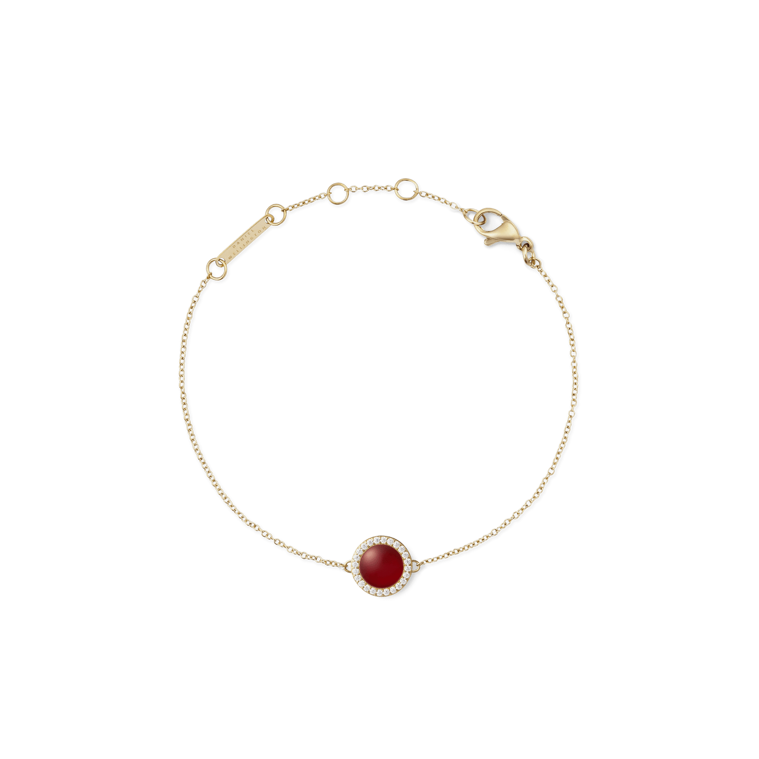 Audrey Bracelet Red Agathe Gold