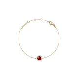 Audrey Bracelet Red Agathe Gold