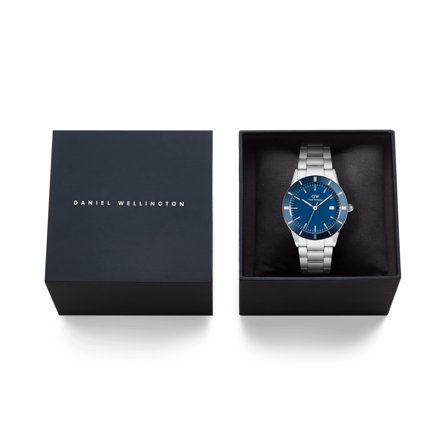 Iconic Paradigma Link Blue Enamel Silver