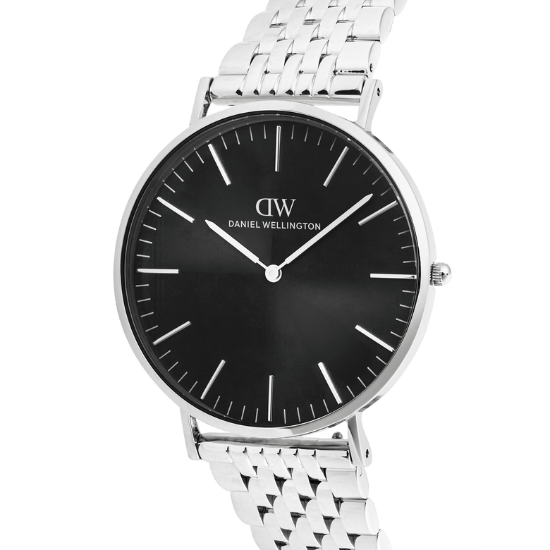 Classic 7-Link Black Silver