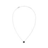 Audrey Necklace Black Agathe Silver