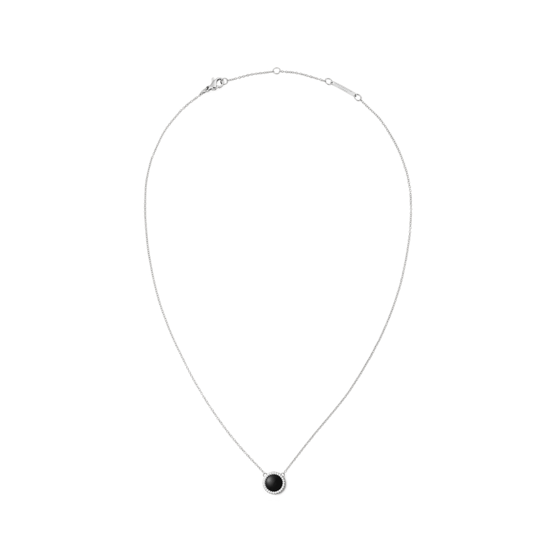 Audrey Necklace Black Agathe Silver