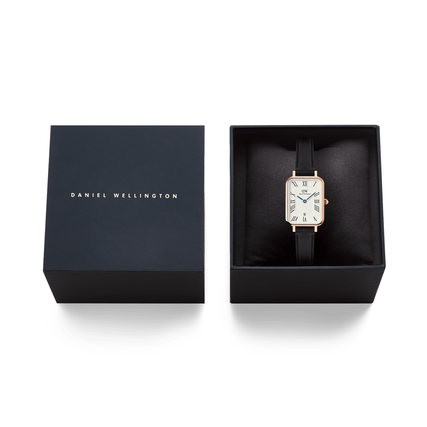 Quadro Roman Numerals Date Sheffield Rose Gold