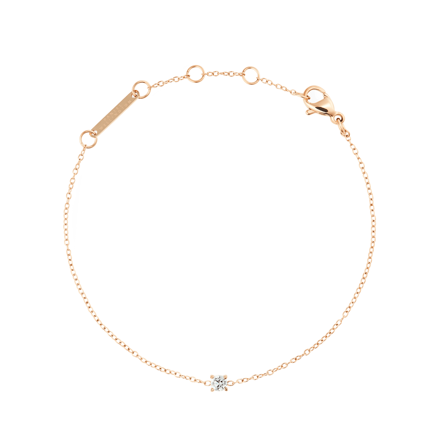 Mirelle Solitaire Bracelet Rose Gold