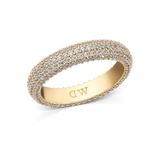 Pavé Ring Gold 5 mm