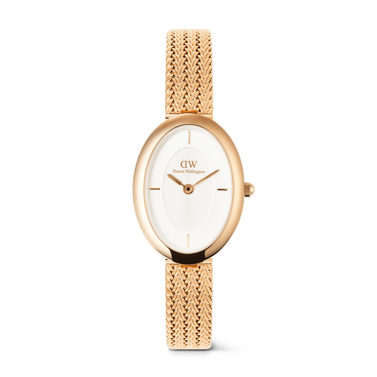 Juliette Braided Mesh White Sunray Rose Gold