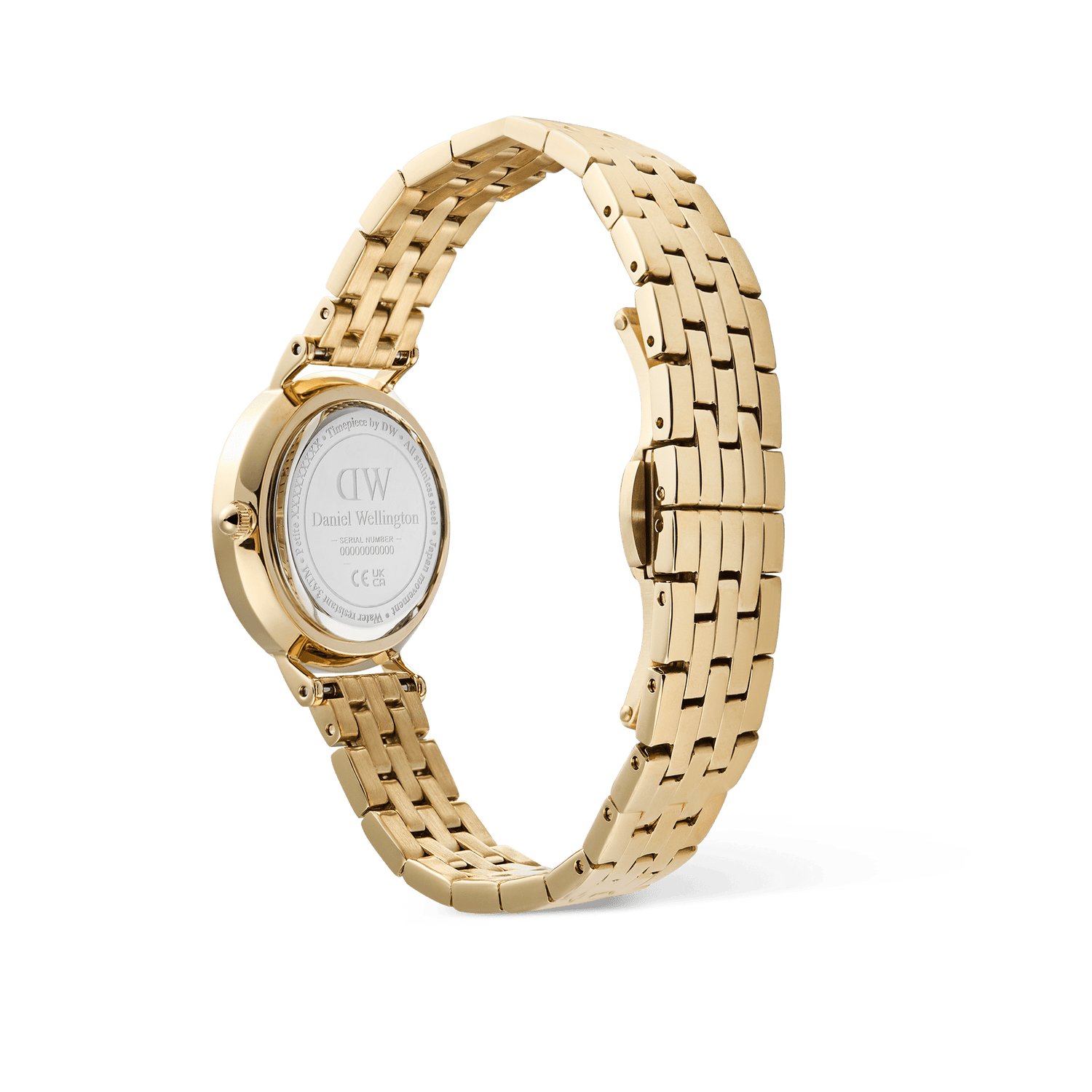 Petite Roman Numerals Date 5-link Gold