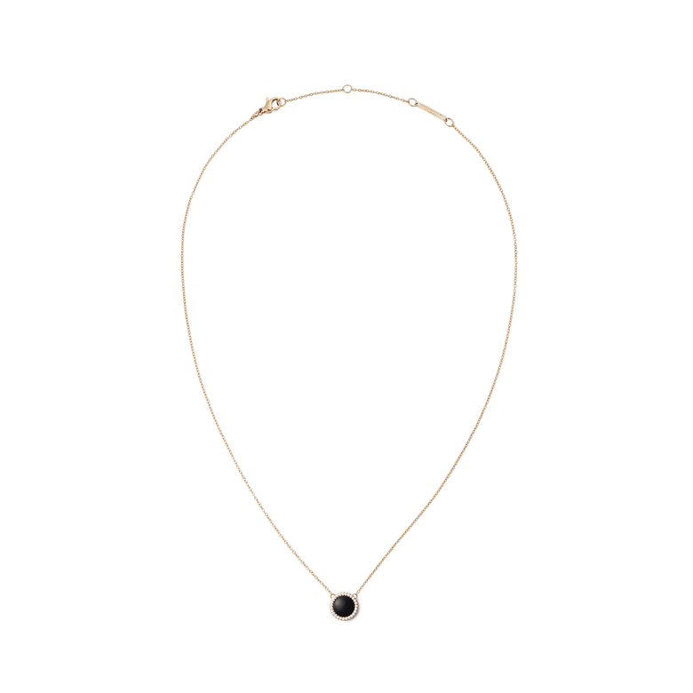 Audrey Necklace Black Agathe Rose Gold