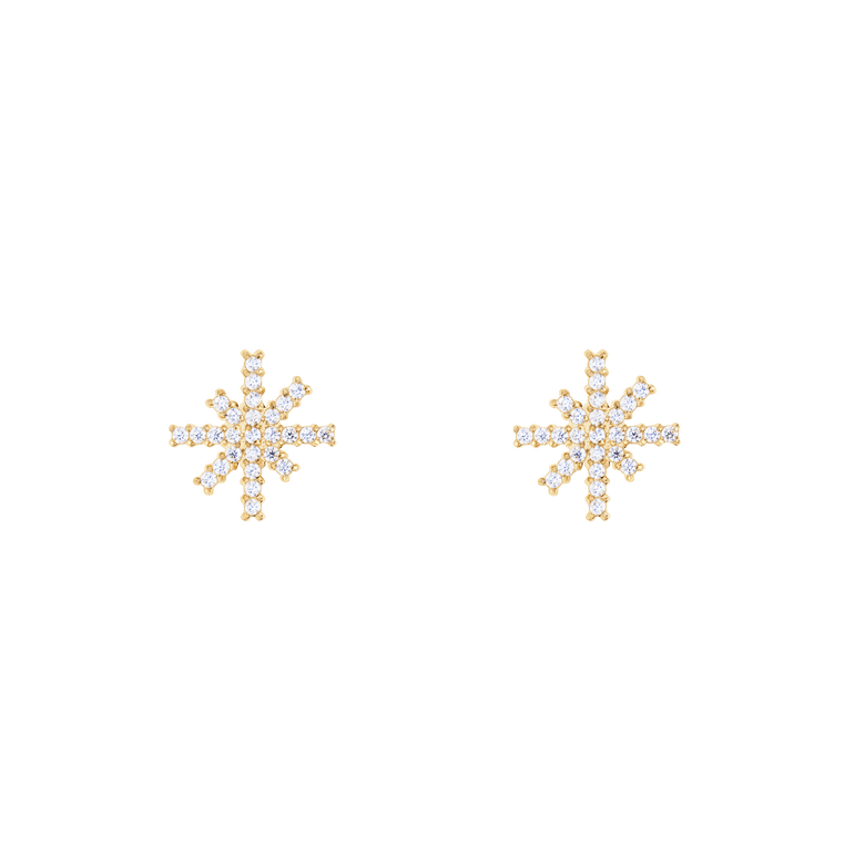 Mirelle Star Earrings Gold