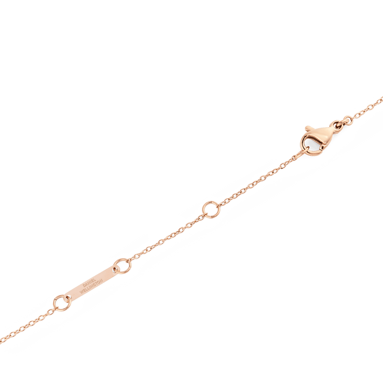 Pearl Trio Necklace Rose Gold