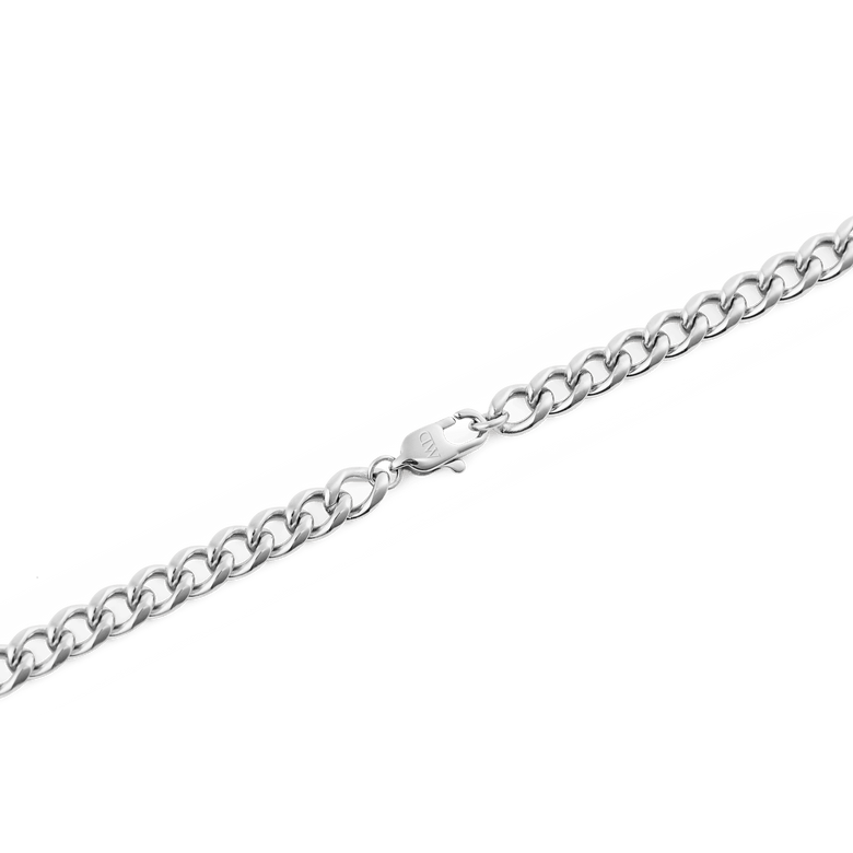 Ellipse 4mm Necklace Silver