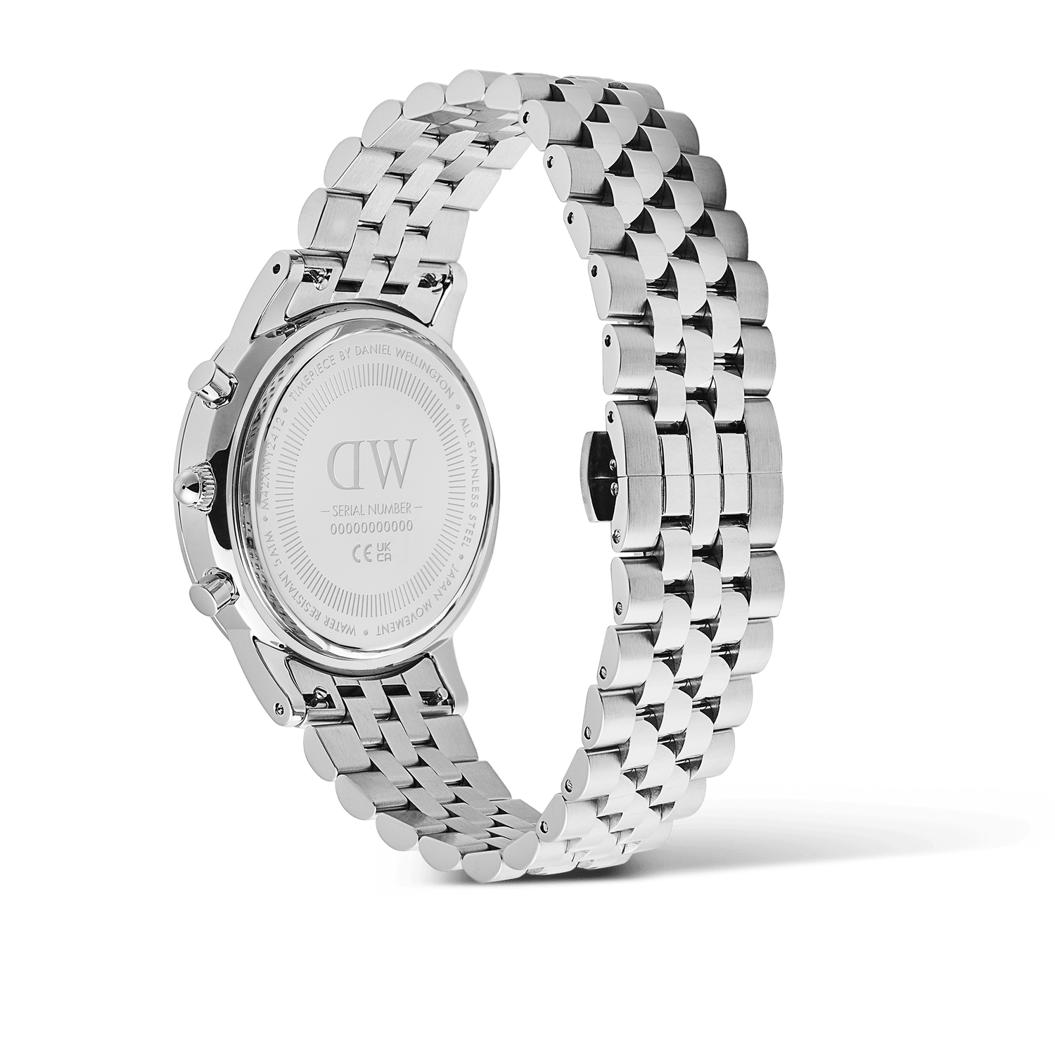 Iconic Chronograph Arch 5-Link Arctic Panda Silver
