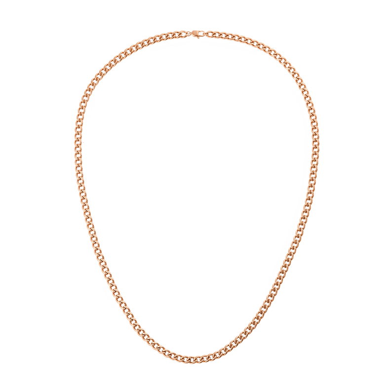 Ellipse 4mm Necklace Rose Gold
