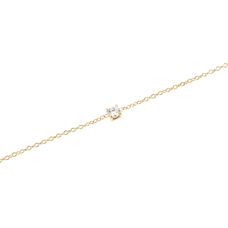 Mirelle Solitaire Bracelet Gold