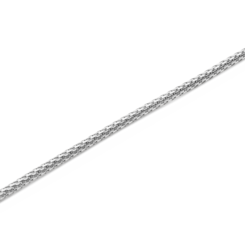 Tide Mesh Necklace Silver 1.8