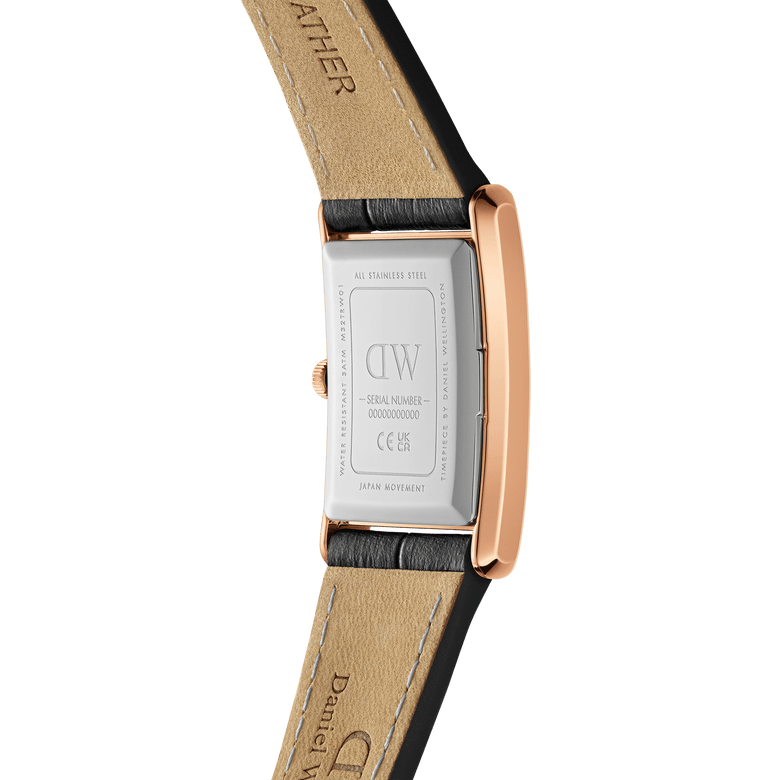 Bound Black Crocodile Rose Gold