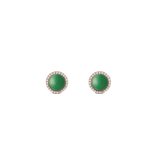 Audrey Earrings Jade Rose Gold