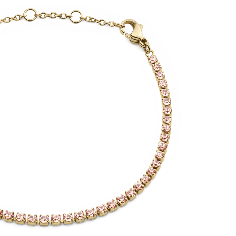 Classic Tennis Vintage Rose Bracelet Gold