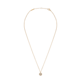 Pavé Crystal Pendant Necklace Gold