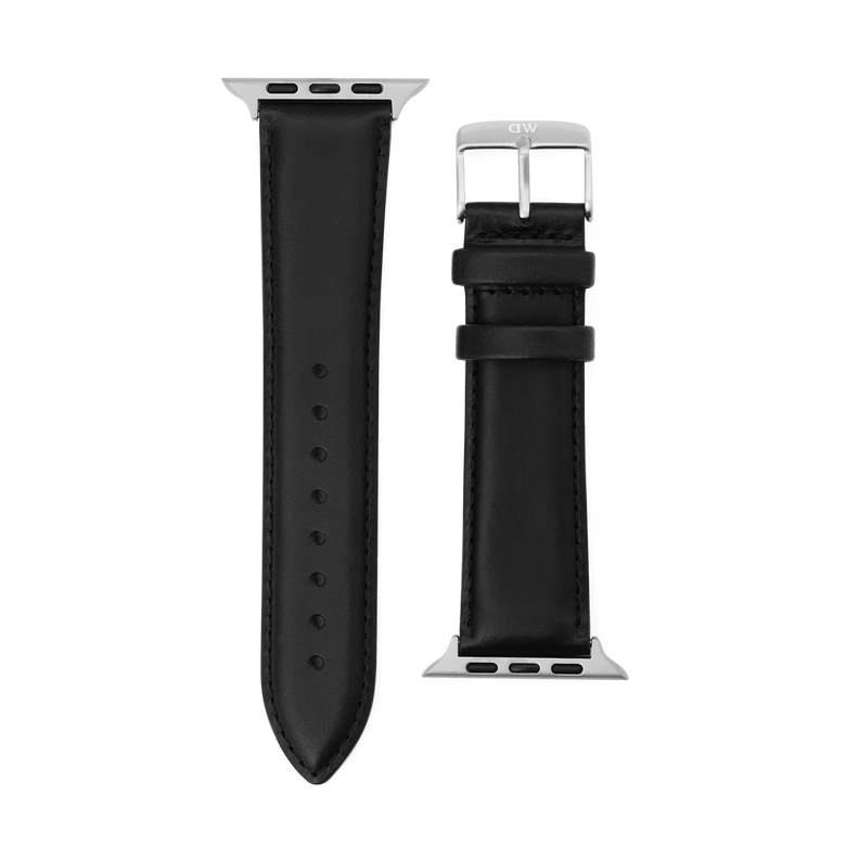 Smartwatch Leather Strap Sheffield Silver