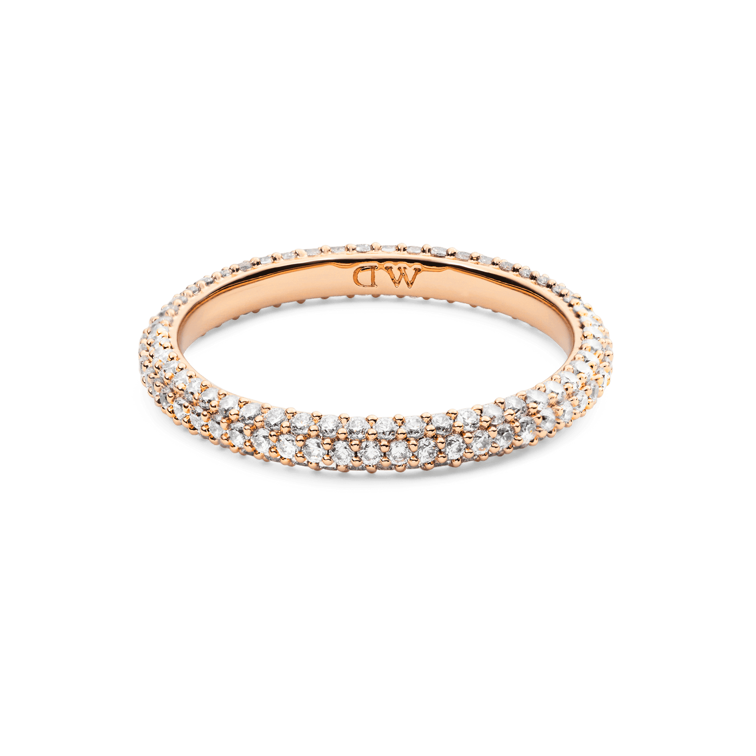 Pavé Ring Rose Gold 3 mm