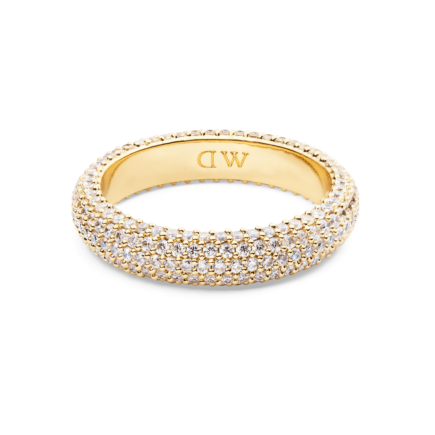 Pavé Ring Gold 5 mm