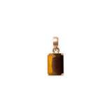 Tiger eye Octagon Rose Gold Charm