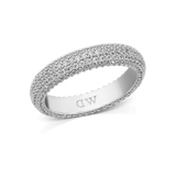 Pavé Ring Silver 5 mm