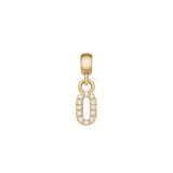 Crystal Number Charm Gold