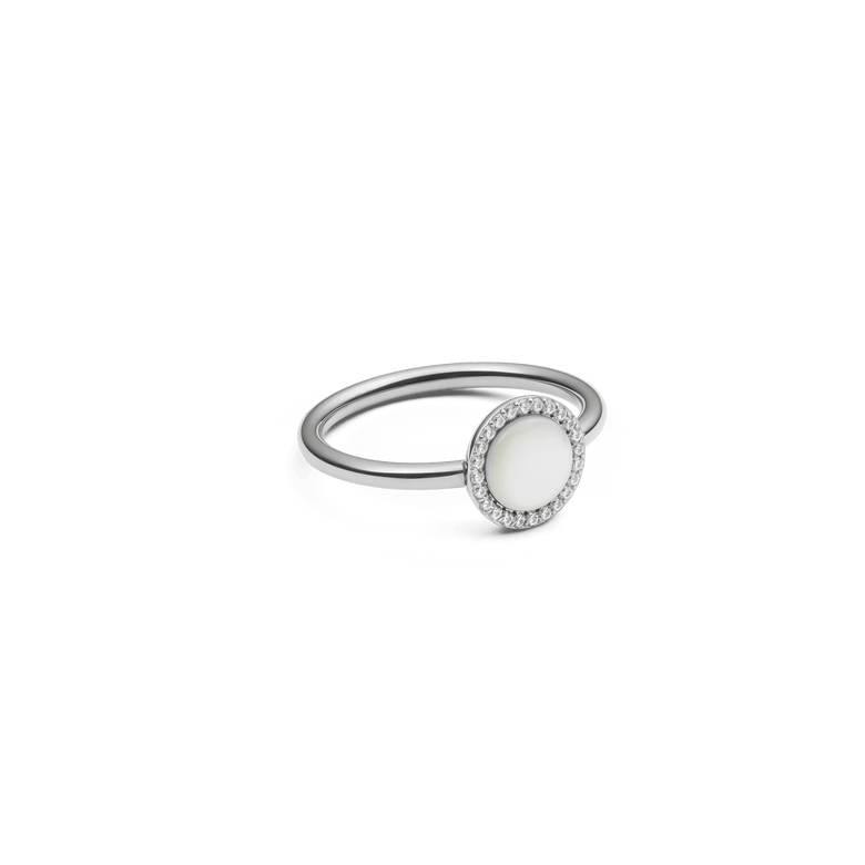 Audrey Ring Mother of Pearl Silver