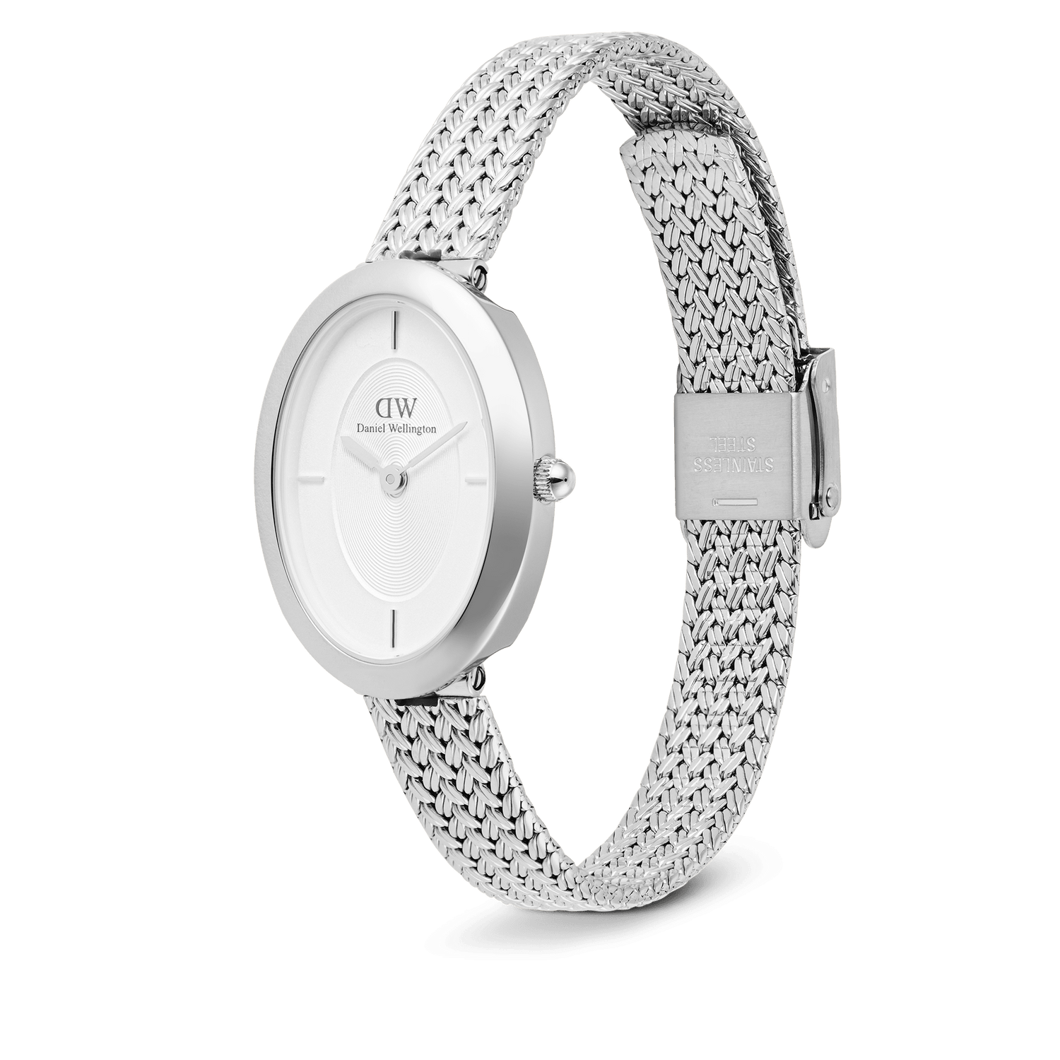 Juliette Braided Mesh White Sunray Silver