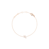Crystal Zodiac Chain Bracelet Rose Gold