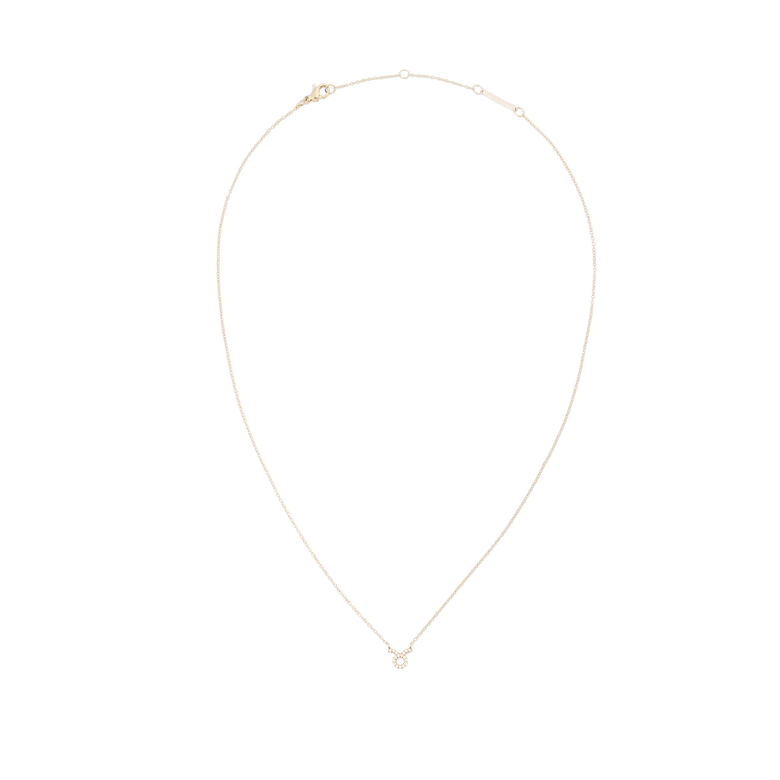Crystal Zodiac Chain Necklace Gold