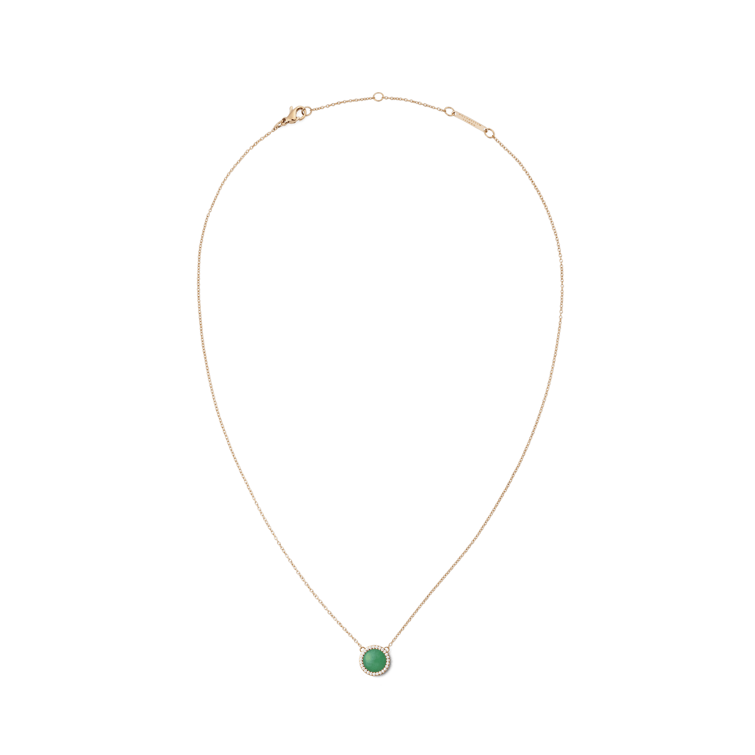 Audrey Necklace Jade Rose Gold